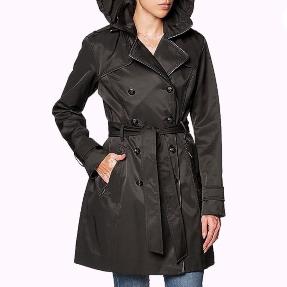 GUESS Women's Double Breasted Trenchcoat